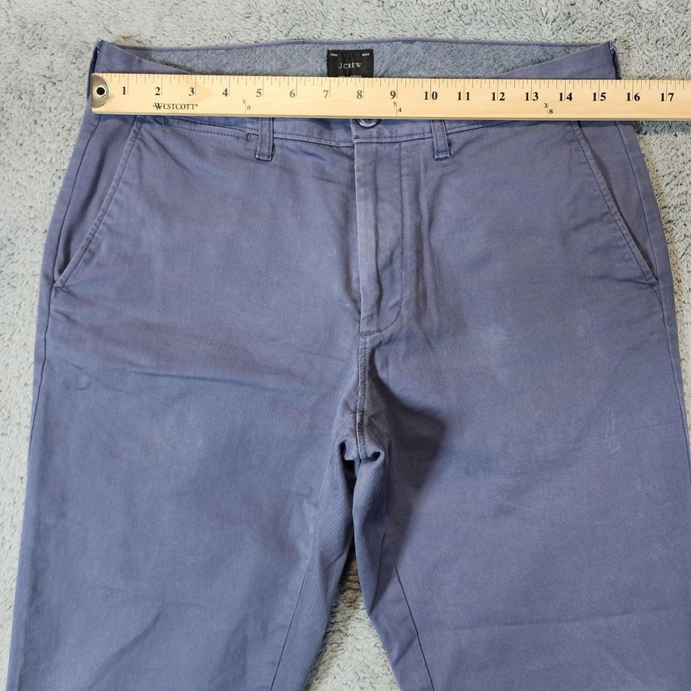 J Crew 770 Straight Pants Mens 30x32 Chinos Blue Stretch Cotton Casual Minimal - Picture 7 of 10